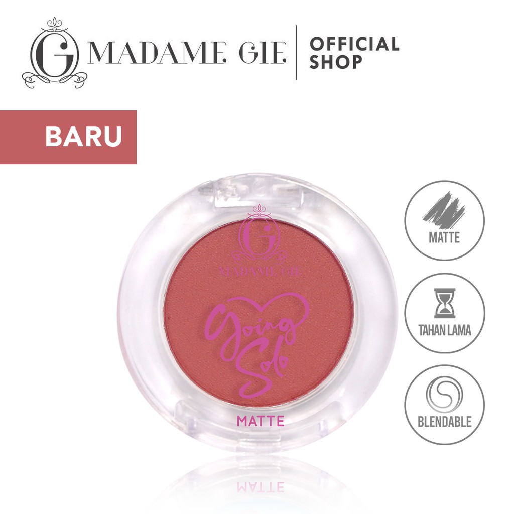 Madame Gie Going Solo Matte Pressed Eyeshadow - MakeUp Gusmi