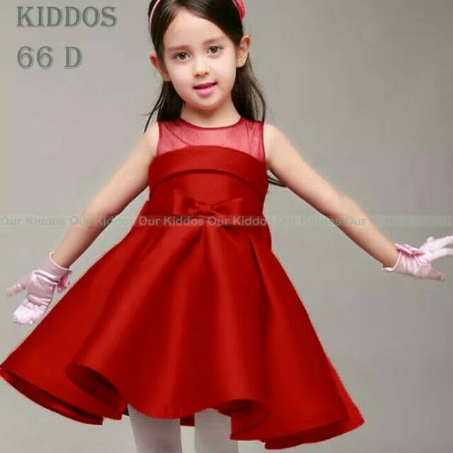 

Dress Pita Merah Polos OK66D