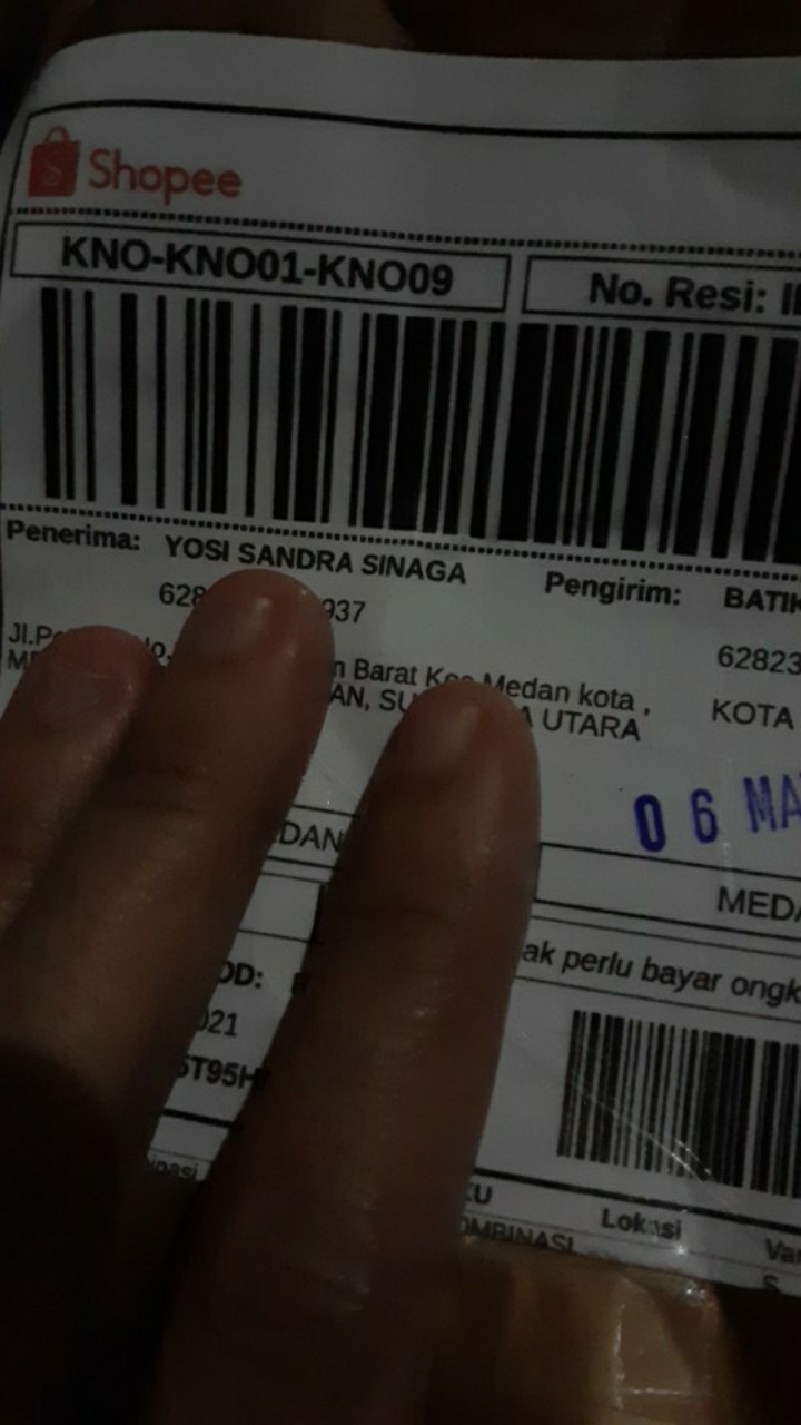 Blouse Batik Kombinasi