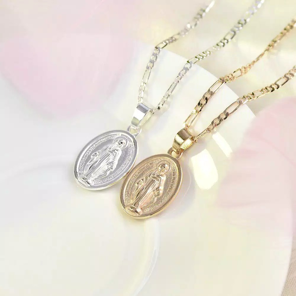 Kalung Virgin Mary Pendant Necklace Jewelry untuk Pria dan Wanita