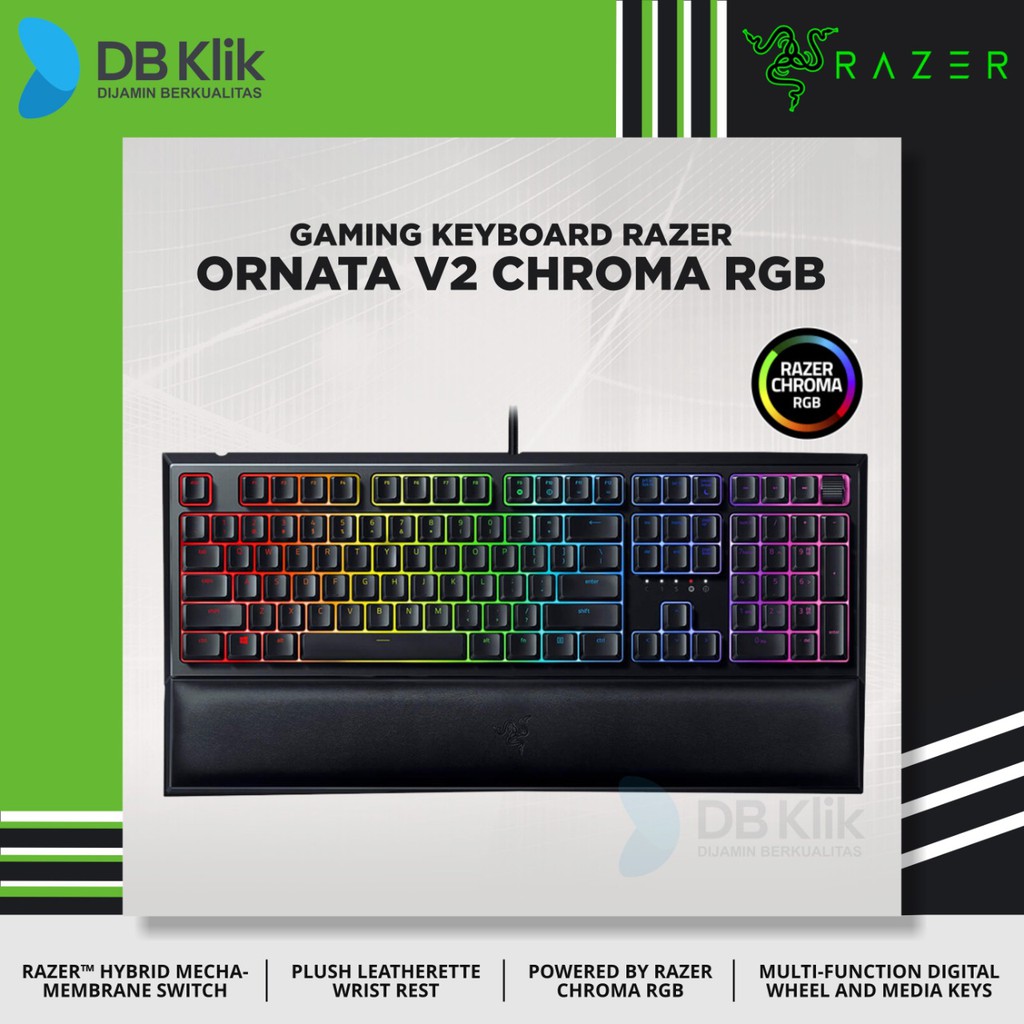 Keyboard Gaming RAZER ORNATA V2 Chroma RGB - Mecha Membrane Keyboard