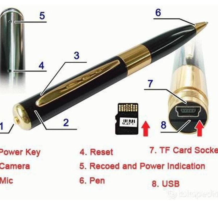 Dijamin Untung Camera Hidden SPY PEN / Pulpen Kamera mata-mata / kamera pengintai / Alat Canggih / P