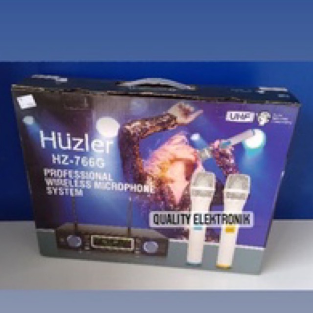 MIC WIRELESS HUZLER MICROPHONE HZ 766G ORIGINAL