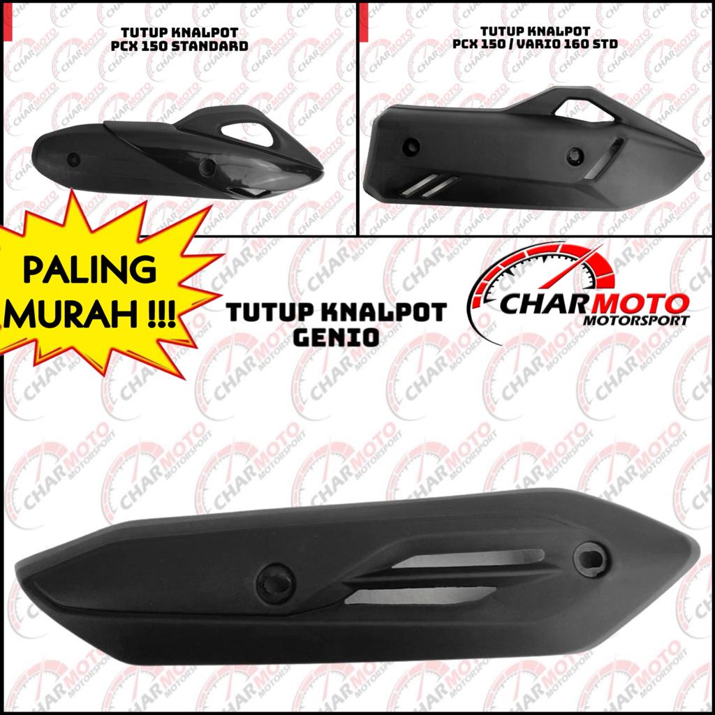 Cover Tutup Knalpot Premium Genio, PCX Variasi 150 Standar Vario 160 STD PNP - Charmoto