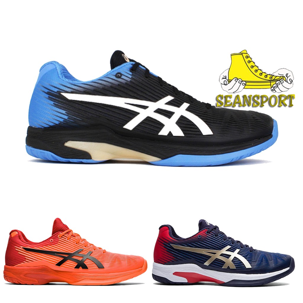 Sepatu Tenis Lapangan Badminton Pria Sepatu Bulutangkis Asic solusion speed FF Sepatu Tennis Asic's 