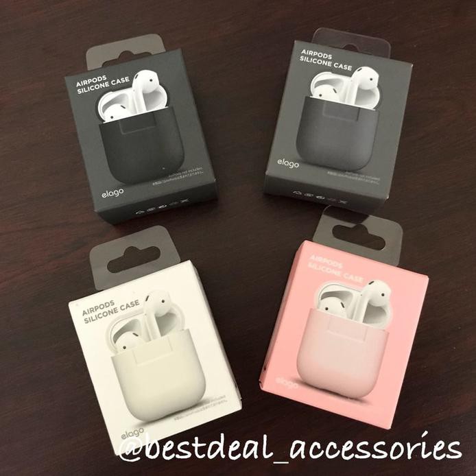 CHASING ELAGO APPLE AIRPODS SILICONE CASE - AIRPOD ORIGINAL PROMO PRICE - HITAMSERIKODE 199
