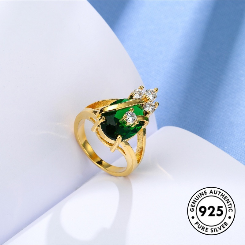 Cincin Hypoallergenic Lapis Emas 18K Untuk Wanita