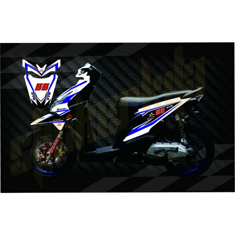 Decal sticker full body BEAT new fi 2020 Deluxe techno-dekal stiker beat 2020