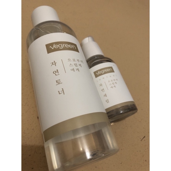Vegreen Nature Mucin Toner & Serum (preloved)