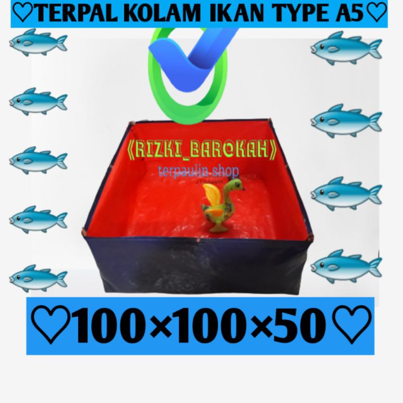 TERPAL KOLAM IKAN TYPE A5 ukuran (100×100×50)