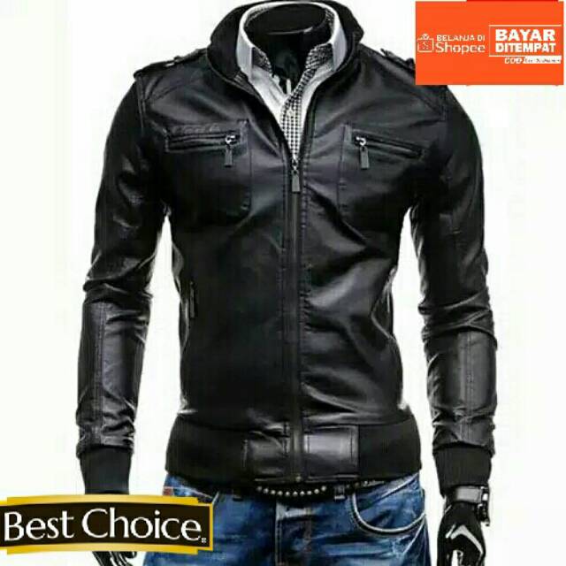 Jaket pria terbaru jaket kulit asli sintetis murah gak murahan elegan dan maskulin Jaket kulit pria 