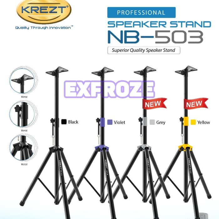 Stand Speaker Aktif - Tripod Speaker Portable KREZT NB 503 Original