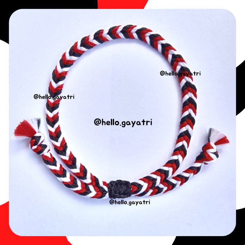 GELANG TRIDATU ASLI Khas BALI Tahan Air-D