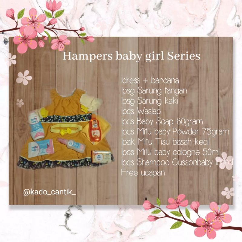 Hampers baby kado bayi murah kado lahiran bayi box (UPLODE ULANG)-Dress series kuning