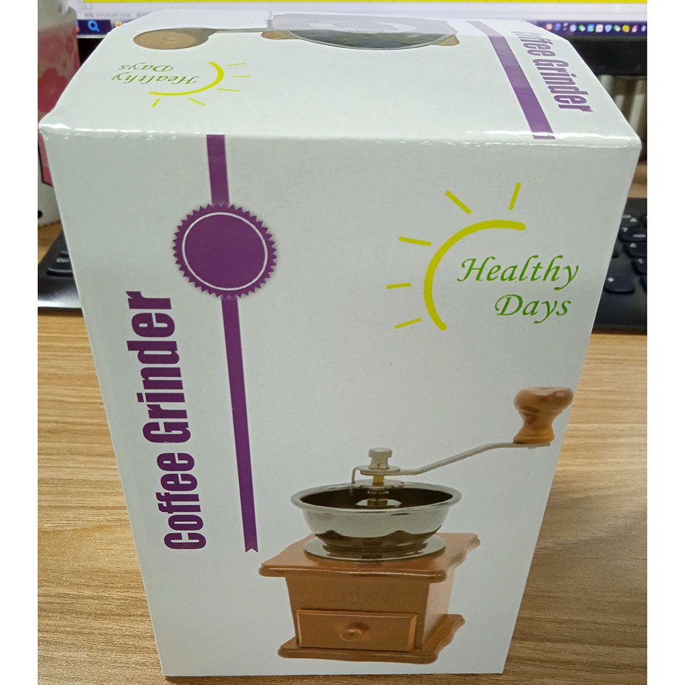 Alat Penggiling Kopi Manual Pisau Tajam Coffee Grinder - 16290 - Brown