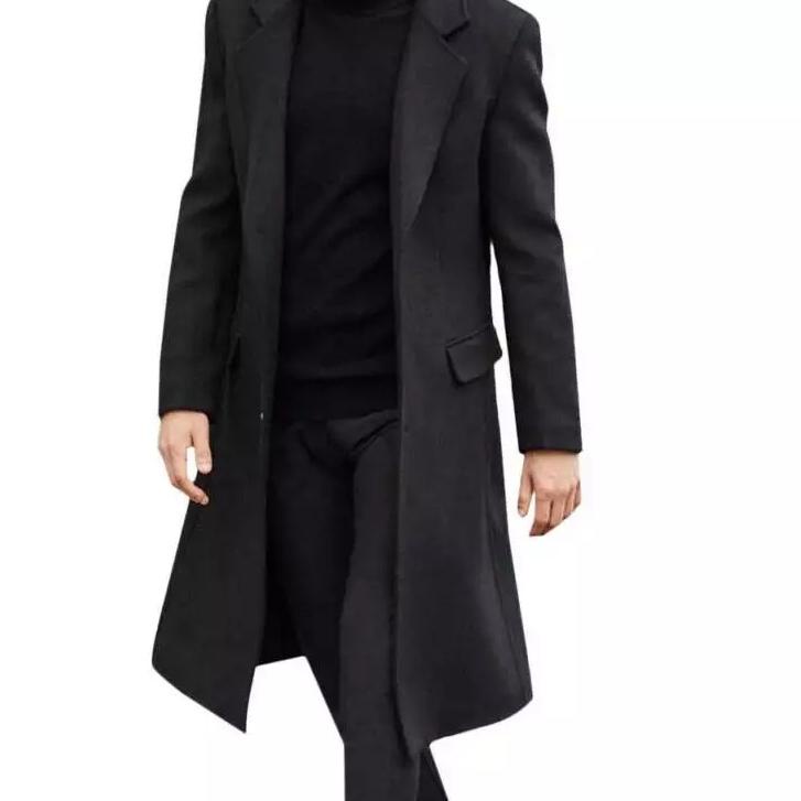 DISCOUNT  4.4 jubah blazer panjang pria keren long coat selutut terbaru [KODE 592]