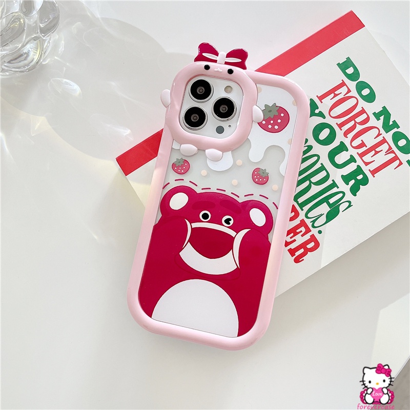 Soft Case Bahan TPU Desain Winnie The Pooh Strawberry Untuk Vivo Y35 Y22 Y12 Y15s Y01 Y50 Y30 Y11 Y33S Y21 Y12i Y17 Y20i Y12s Y20 Y21 Y21 Yt Y21S Yt1S Y33S Y21S Y21T