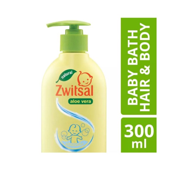 Zwitsal Baby Bath HAIR &amp; BODY PUMP 300ml / Switzal Sabun Shampoo bayi 2 in 1 300 ml