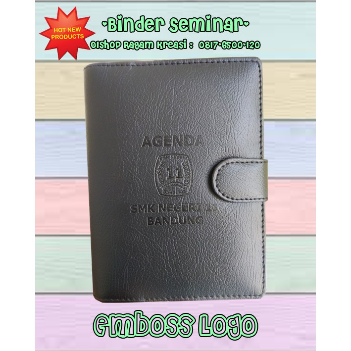 

Binder Seminar Emboss Logo Perusahaan 6 Ring A6
