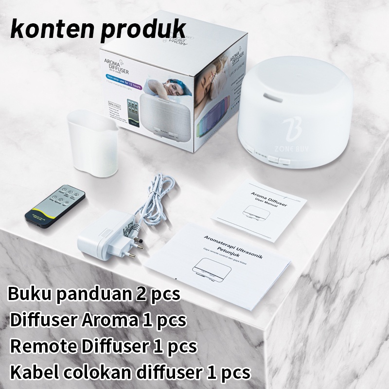 100% ORI Aromaterapi Difuser 500ML Aromaterapi Difuser Dengan-5