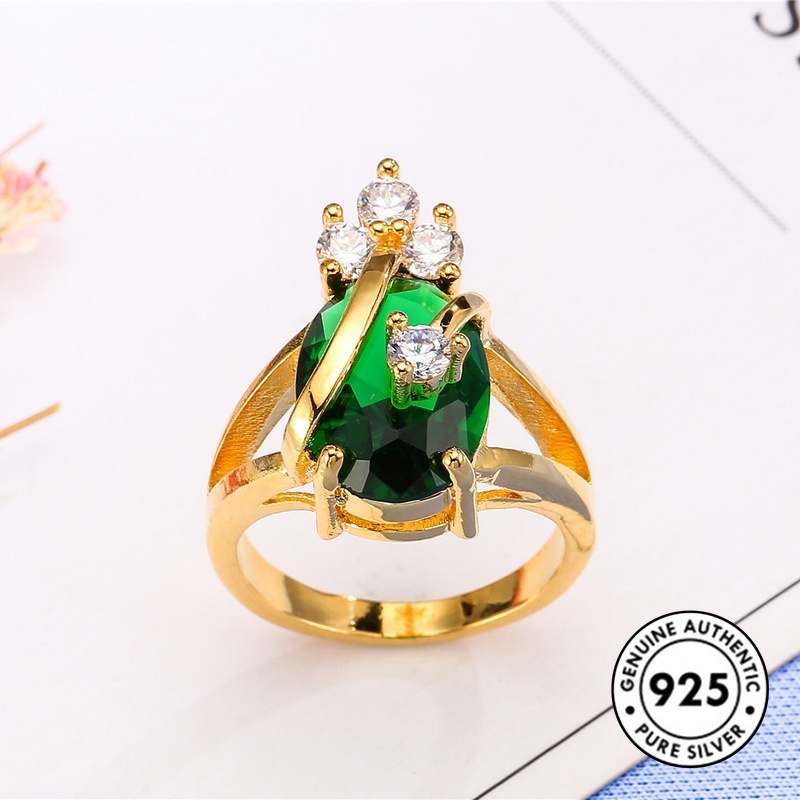 Cincin Hypoallergenic Lapis Emas 18K Untuk Wanita