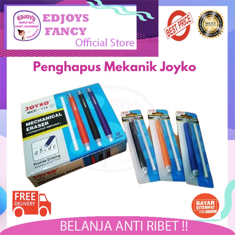 

Penghapus hapusan eraser stip mekanik + refill joyko 114
