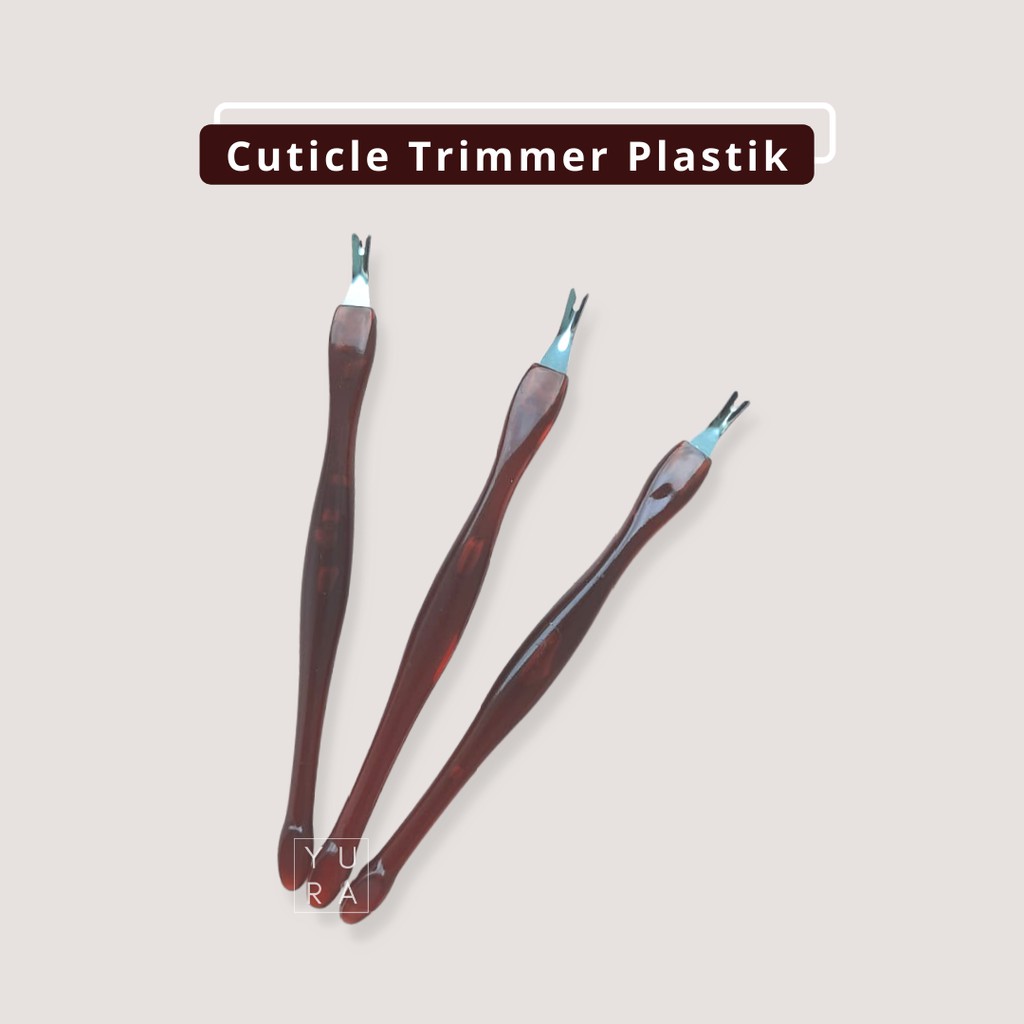 Pendorong Pembersih Kutikula Cuticle Pusher stainless / plastik