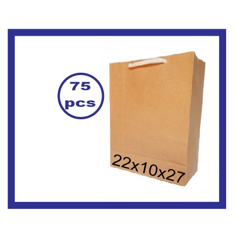 

75pcs tas kertas paperbag souvenir paper bag nikah weding wedding 22x27 polos