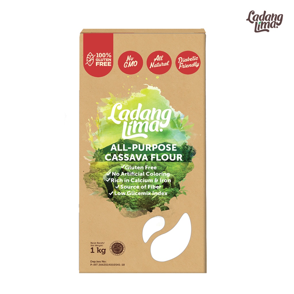 Ladang Lima Tepung Mocaf / Singkong GLUTEN FREE 1KG