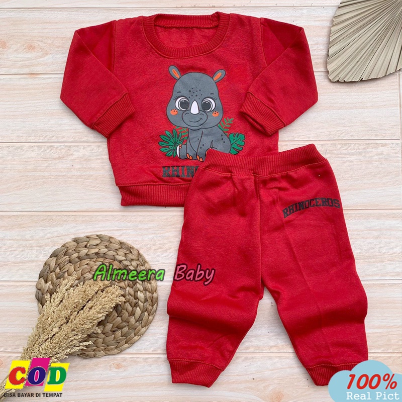 Setelan Sweater Setelan Joger Bayi Usia 3-12 Bulan Almeera Baby and Kids