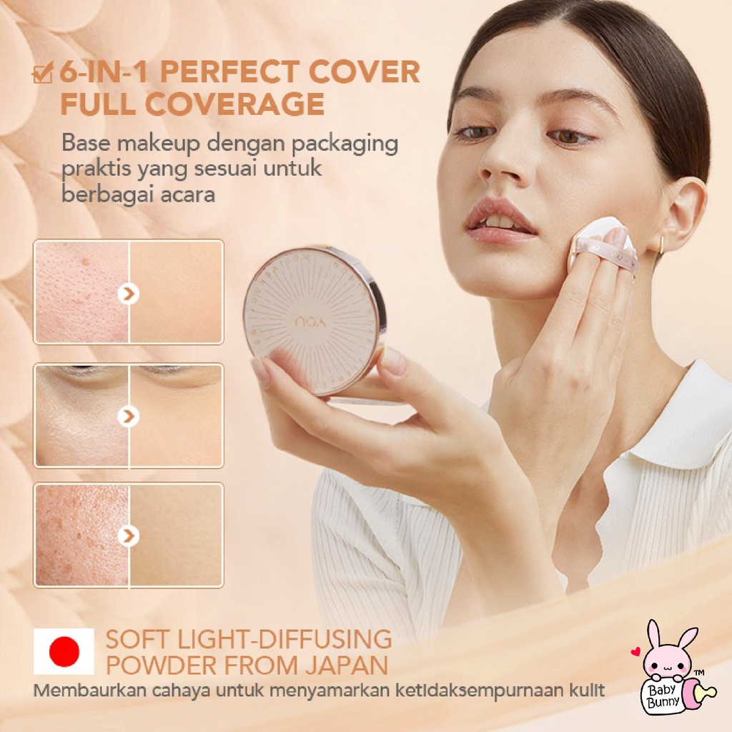 ❤ BELIA ❤ YOU Noutriwear+ Flawless Cushion Foundation SPF 40 PA+++ | Full Size | Refill Size | Waterproof | Tahan Lama | BPOM