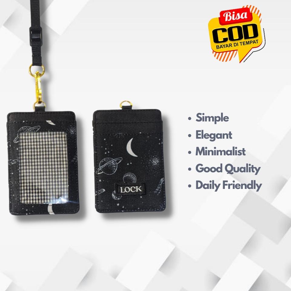

Paling Diminati.. Gantungan ID Card Kantor Kasual Anti Air Kalung Name Tag Holder Lanyard Pria Wanita LS386