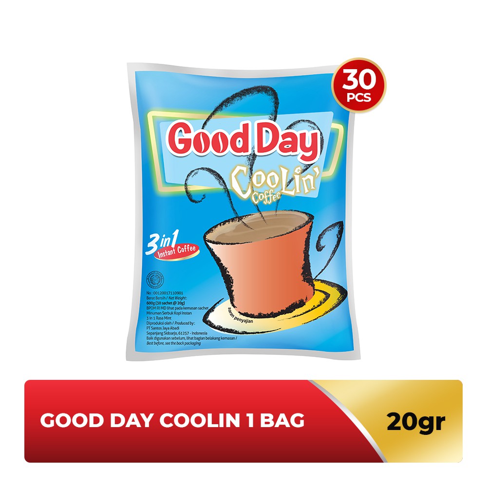 

GOOD DAY Coolin 1 Bag (30 x 20 gr)