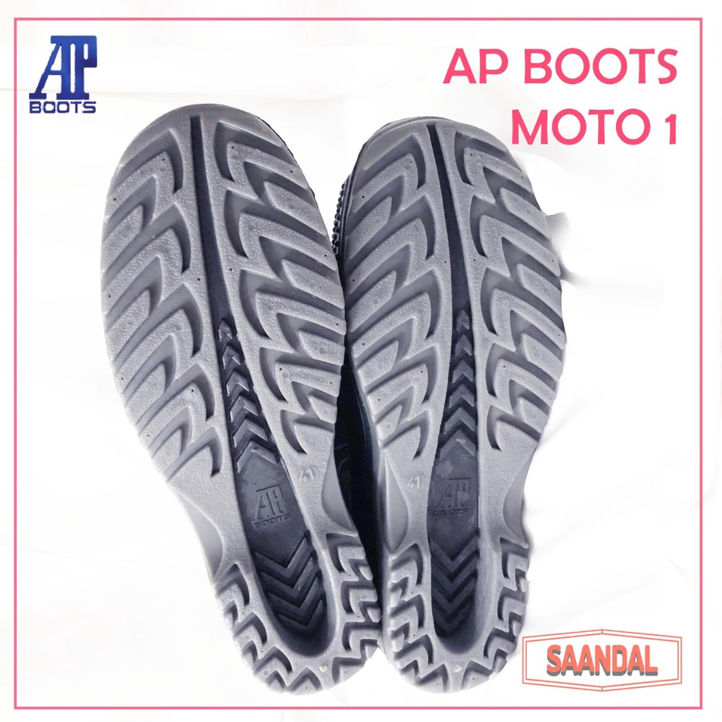 Sepatu Safety Boots AP Moto Karet (BISA SATUAN)