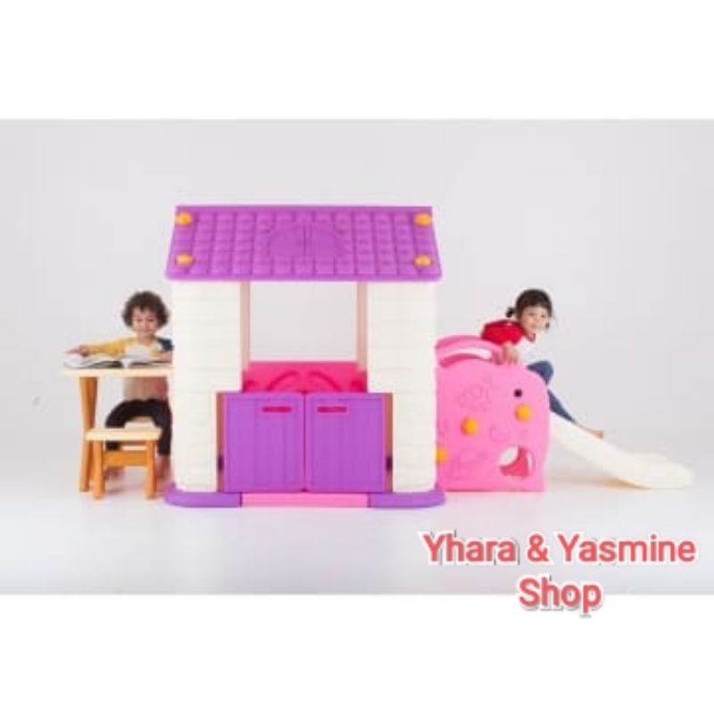 Eduplay Playhouse 4 With Slide And Table Set Violet
