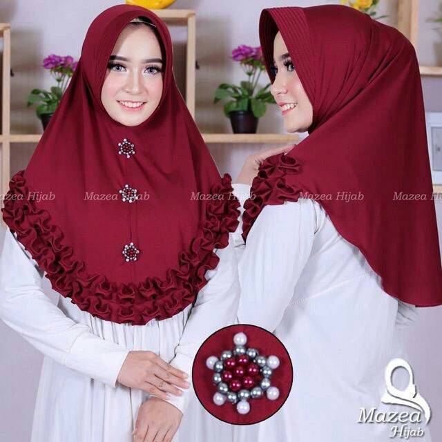 Jilbab / hijab / kerudung payet rampel