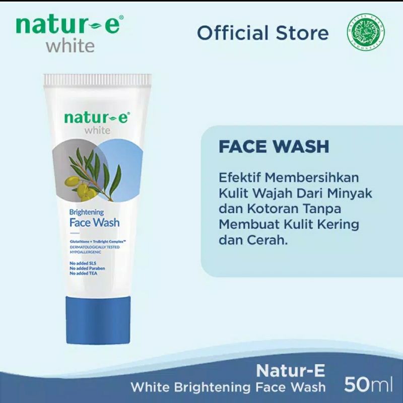natur e face wash white