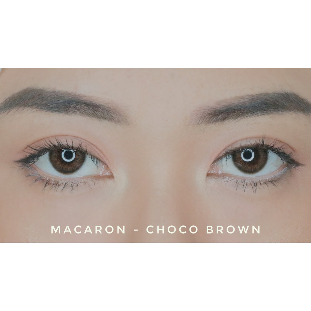 SOFTLENS MINUS SWEETY MACARON 14.5mm CHOCO BROWN (-6.00) GRATIS TEMPAT SOFLEN