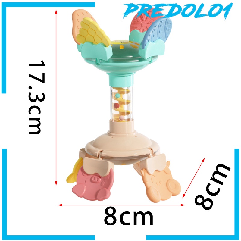 [PREDOLO1] Tooth Plastic Toys Baby Newborn Toddler Molar Stick Shake Bell Toy Baby Gift