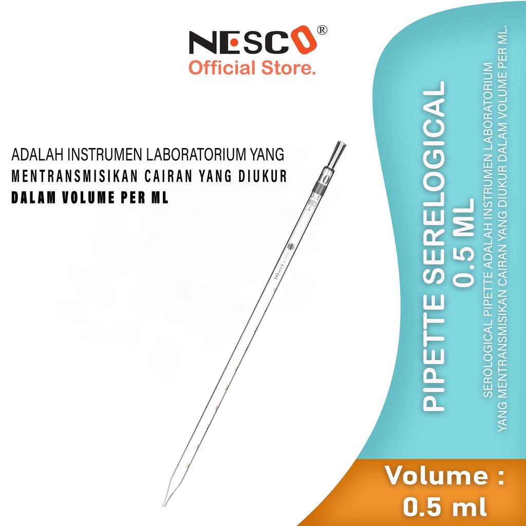 Pipette Serelogical Kaca, (10pcs/box), SM