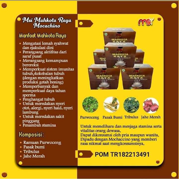 

MSI Kopi Mahkota Raya Sachet 20 gr untuk Kesehatan