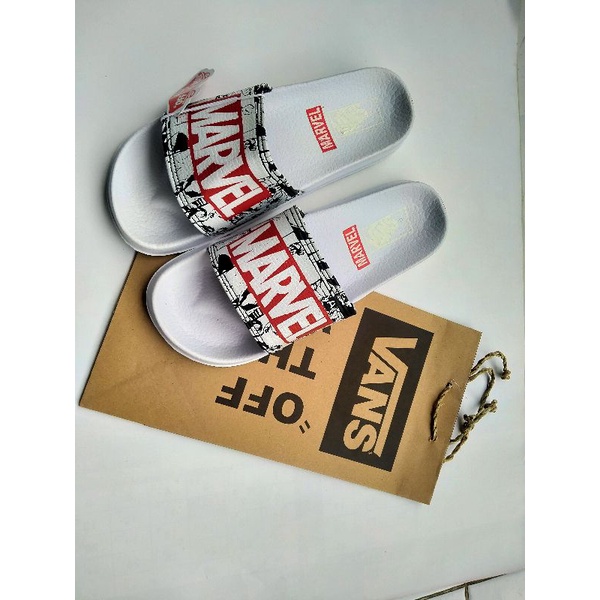 Sandal Slop Vans Marvel Premium | Sandal Slide Premium | Sendal Slop Pria Wanita Premium (+PAPERBAG)