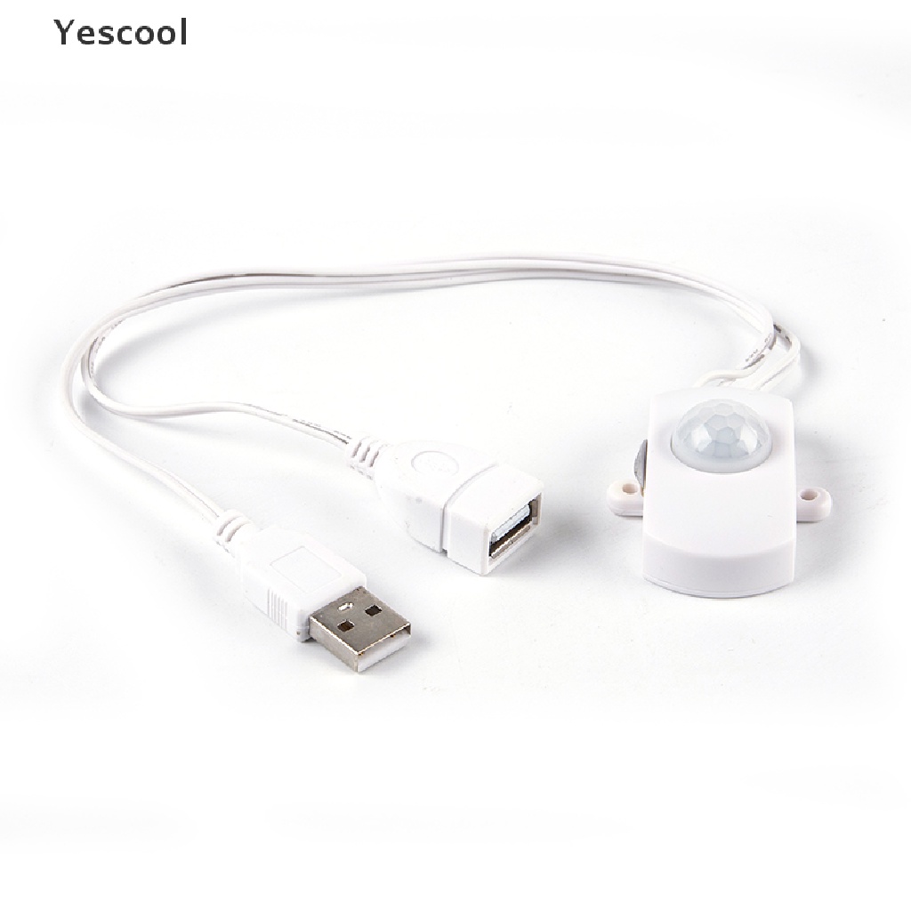 Yescool Switch Sensor Gerak PIR Inframerah DC 5 / 12 / 24V Untuk Lampu Strip