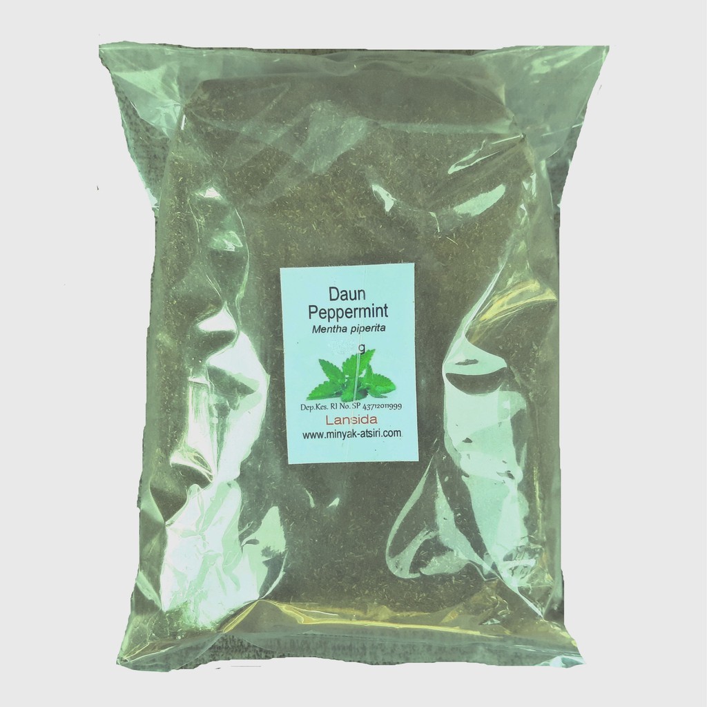 Bubuk Daun Mint 250 g Simplisia Bubuk Murni Peppermint Mentha piperita Leaf Powder