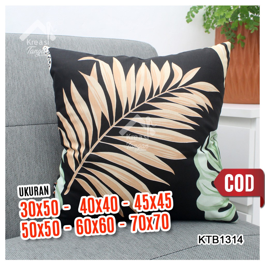 Sarung Bantal Sofa Ukuran 30x50, 40x40, 45x45, 50x50, 60x60, 70x70 - KTB1314