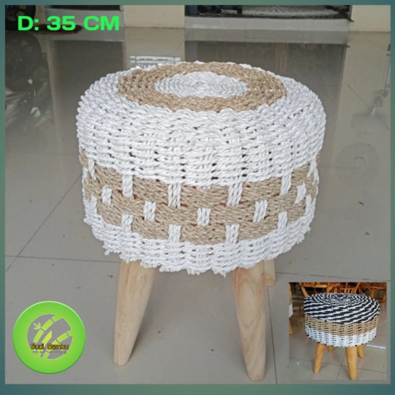 HOT PROMO FURNITURE STOOL SIGRAS 35CM MURAH/ KURSI SIGRAS/ STOOL SEA GRASS DIAMETER 35CM