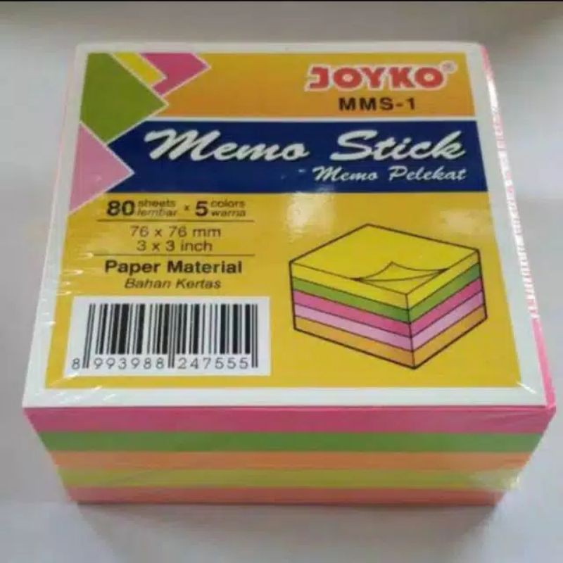 

Memo Stick/ pos_it 5 warna isi 80 pcs