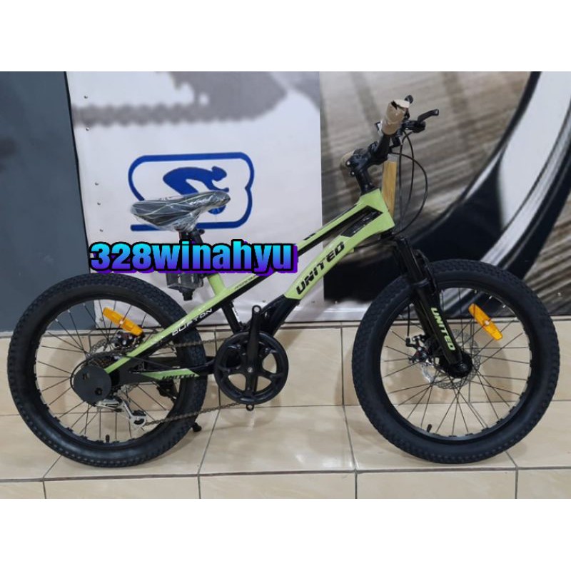 SEPEDA GUNUNG MTB 20 INCH UNITED CLIFTON MAGNESIUM FRAME 7 SPEED