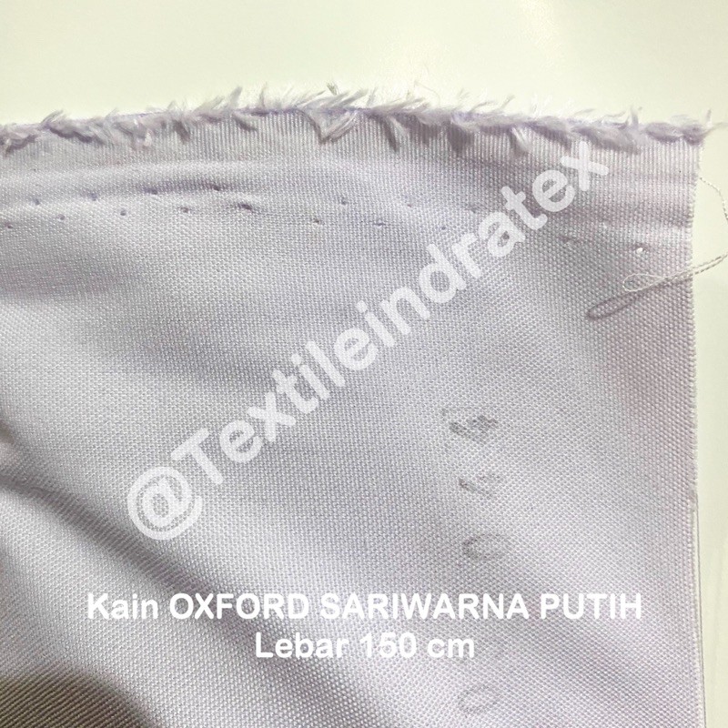 ( per 1 roll ) KAIN OXFORD SARI WARNA PUTIH SARIWARNA SWAICHI LEBAR 150 CM BAHAN BAJU SERAGAM SEKOLAH MASKER