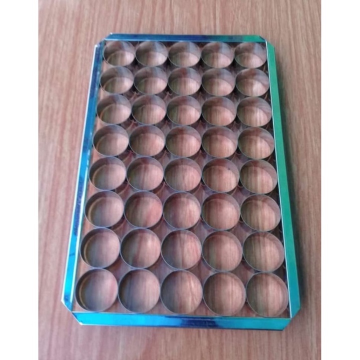 Cetakan Kue Kering 4 Motif / Cetakan Kue Kacang / Cetakan Kastengel 40 Lubang Bahan Stainless Tebal